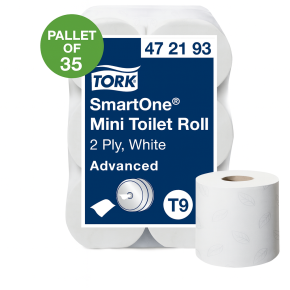 Toilet Roll, 2 Ply, Smart One T9, Mini (12)