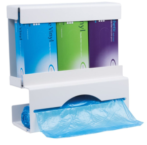 JanSan Duo Glove & Apron Dispenser, White