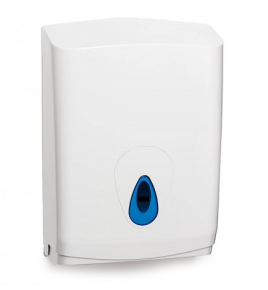 Dispenser, Hand Towel, White Plastic, Large
