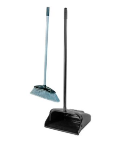 Lobby Dustpan, Heavy Duty Black, Metal (Case of 6)