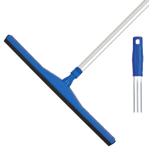 JanSan Hygiene Floor Squeegee & Handle Blue 18"