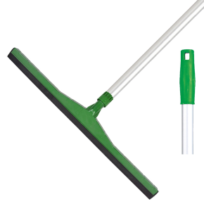 JanSan Hygiene Floor Squeegee & Handle Green 18"
