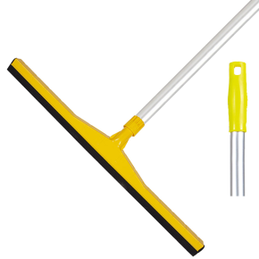 JanSan Hygiene Floor Squeegee & Handle Yellow 18"