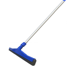 JanSan Hygiene Floor Squeegee Plastic Complete Blue 18"