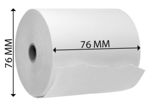 Printer Roll, Grade A, 76x76, 1 Ply