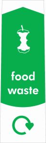 Bin Label, For Slim Jim, Food Waste
