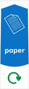 Bin Label, For Slim Jim, Paper Recycling