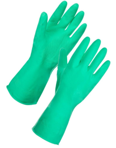 JanSan Rubber Gloves, Household, Small, Green