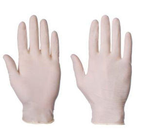 JanSan Synthetic Gloves, Powder Free, Small, Cream