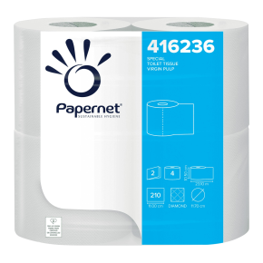 Papernet Luxury Embossed 2 Ply Toilet,Rolls 210 Sheets