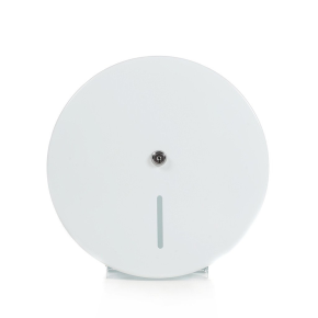 JanSan Metal Jumbo Maxi Toilet Roll,Dispenser White