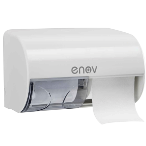 JanSan Toilet 2-Roll Dispenser White