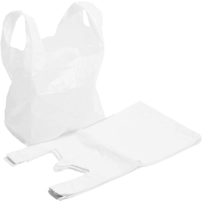 JanSan Polythene Vest Style Carrier Bags,Regular