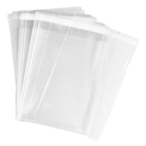JanSan Polythene Bags Self Seal Lip 145 x,220mm Clear