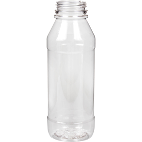 JanSan Juice Plastic PET Round Bottle,250ml Clear