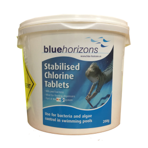 Blue Horizons Large Chlorine 200g Tablets,5kg (5 Kg)