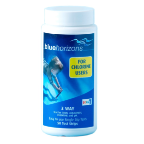 Blue Horizons 4-Way Chlorine & Bromine,Test Strips