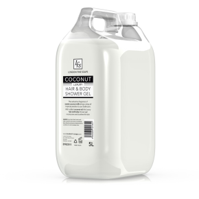 London Fine Soaps, Luxury Hair & Body Shower Gel, Coconut, 5L