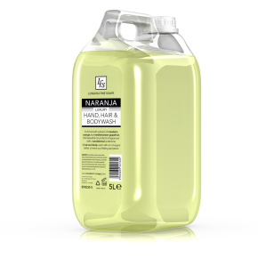 London Fine Soaps, Luxury Hand Hair & Body Wash, Naranja, 5L
