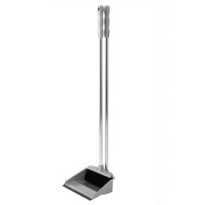JanSan Long Handle Lobby Dustpan & Brush,Grey