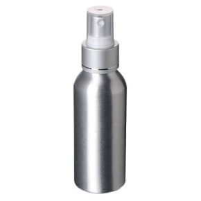 JanSan 50ml Aluminium Premium Bottle,& 24mm Atomiser Spray Head Silver ( Bottle)