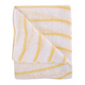 JanSan Dish Cloths, Stockinette Striped, Yellow