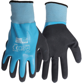 JanSan Latex Grip Gloves, Watertite, Large