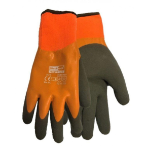JanSan Latex Grip Gloves, Watertite Thermal, Large