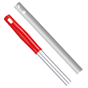 JanSan Lightweight Aluminium E Clip Handle,54" 137cm Red