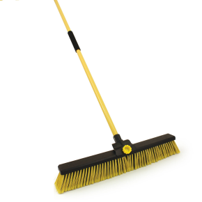 JanSan Bulldozer Heavy Duty Yard Broom &,Handle 24" (Kit)