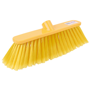 JanSan Poly Broom Head Soft Bristles,Yellow