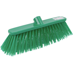 JanSan Poly Broom Head Stiff Bristles,Green