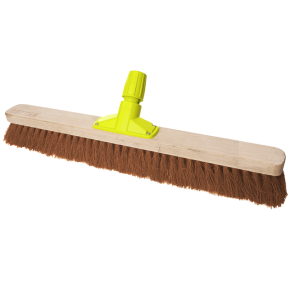 JanSan Premium Wooden Broom Head Soft,Coco 24"