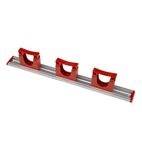 Hill Brush HD7R Aluminium Rail 3 Shovel,Hangers 515mm Red