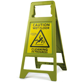 JanSan Recycled Floor Sign Wet Floor &,Cleaning in Progress