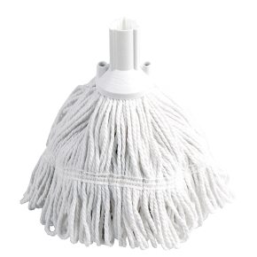 JanSan Exel Revolution Mop Head, Synthetic, 250g, White