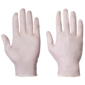 JanSan Latex Gloves, Examination, Powdered, Large, Natural