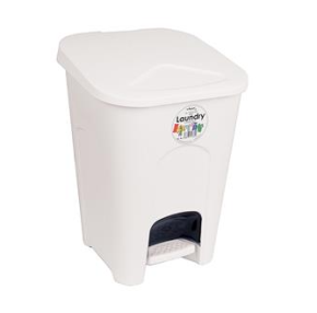 Pedal Bin, White, 16L