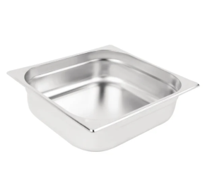 Gastronorm Pans, Stainless Steel 1/2 150mm Non Perforated