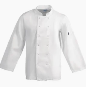 Chef Jacket, Long Sleeve, White, S