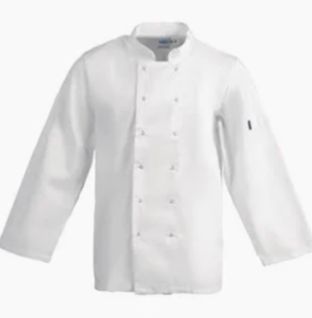 Chef Jacket, Long Sleeve, White, L