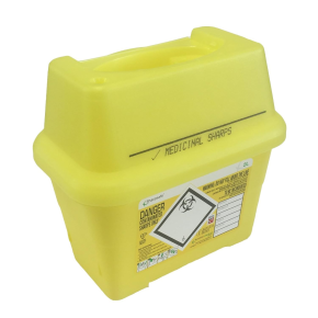 Sharps Bin, Yellow, 2L