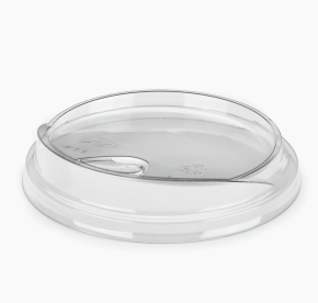 Flat Lid, 12oz, rPET, Sip Lid