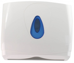 Dispenser, Hand Towel, White Plastic, Small