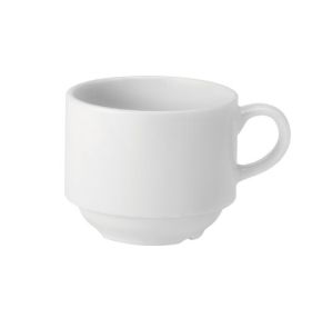 Mug, Stackable, Pure White, 7oz