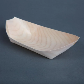 Wooden Serving Boats, 19cm